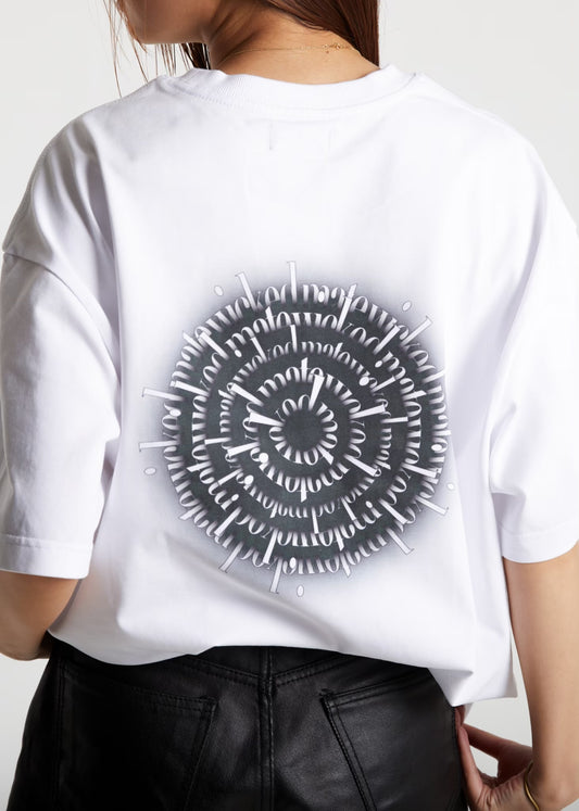 Mandala BackPrint Tee /White