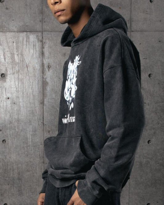 Vintage Style Gotty Hoodie / Black