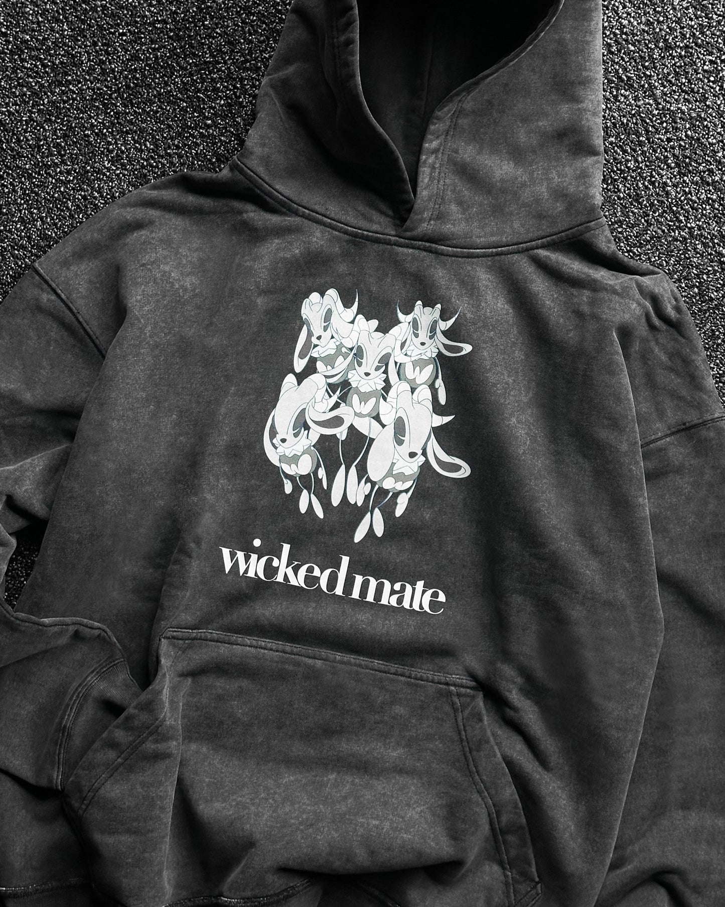 Vintage Style Gotty Hoodie / Black