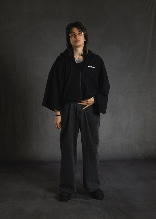 HOODIE HAORI / BLACK