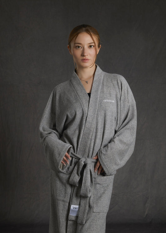 TOWEL GOWN / gray