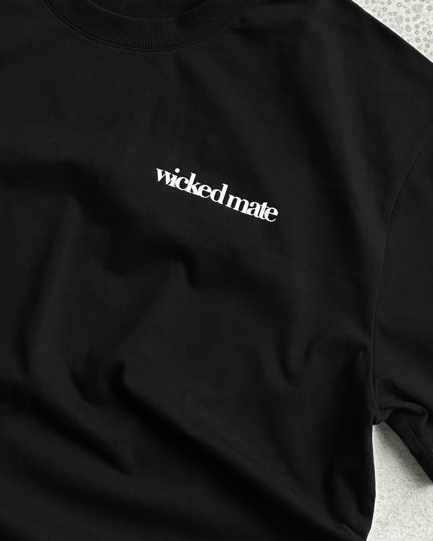 WICKEDMATE LOGO T-SHIRTS / BLACK